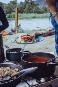 cooking on river