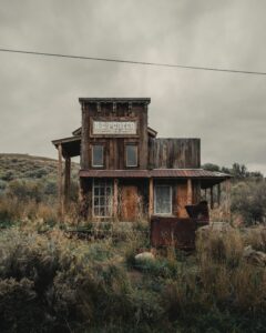 abandoned building ghost town